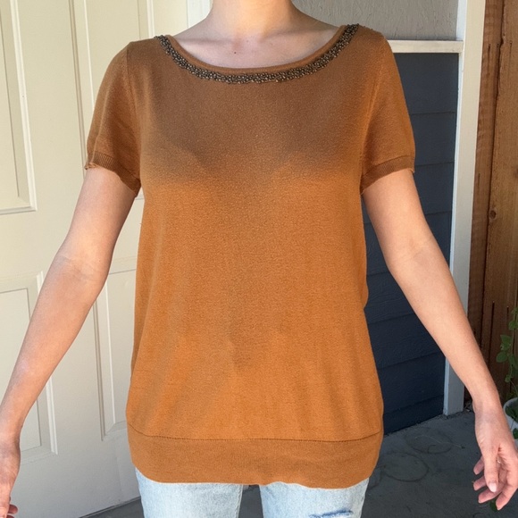 LOFT Ann Taylor Embellished Sweater Top - Picture 3 of 9